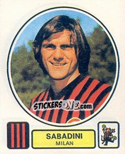 Figurina Sabadini - Calciatori 1977-1978 - Panini