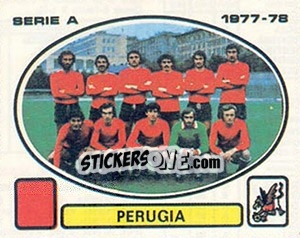 Sticker Perugia squad - Calciatori 1977-1978 - Panini