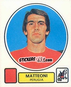 Figurina Matteoni - Calciatori 1977-1978 - Panini