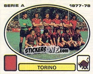 Sticker Torino squad - Calciatori 1977-1978 n. 270 - Panini