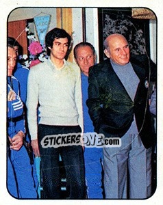 Figurina La visita dei dirigenti - Calciatori 1977-1978 - Panini