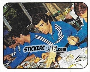 Sticker A Tavola (Dino Zoff) - Calciatori 1977-1978 n. 308 - Panini