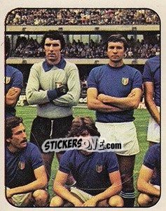 Sticker La formazione in campo - Calciatori 1977-1978 - Panini