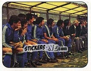 Sticker La panchina - Calciatori 1977-1978 n. 318 - Panini
