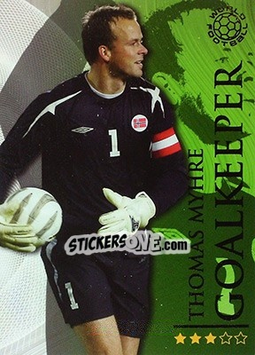 Sticker Myhre Thomas - World Football Online 2009-2010. Series 1 - Futera