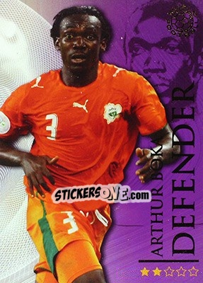 Sticker Boka Arthur - World Football Online 2009-2010. Series 1 - Futera