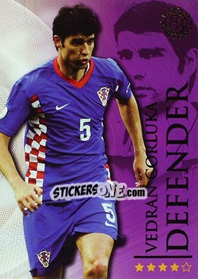 Sticker Corluka Vedran - World Football Online 2009-2010. Series 1 - Futera