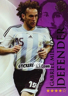 Sticker Milito Gabriel - World Football Online 2009-2010. Series 1 - Futera