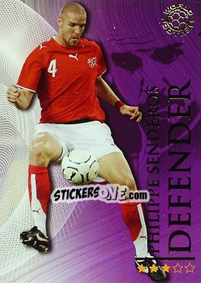 Sticker Senderos Philippe - World Football Online 2009-2010. Series 1 - Futera