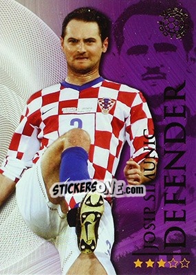 Sticker Simunic Josip - World Football Online 2009-2010. Series 1 - Futera
