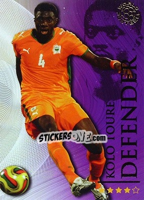 Sticker Toure Kolo - World Football Online 2009-2010. Series 1 n. 161 - Futera