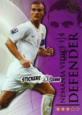Sticker Vidic Nemanja - World Football Online 2009-2010. Series 1 - Futera