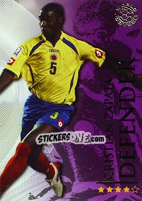 Sticker Zapata Cristian - World Football Online 2009-2010. Series 1 n. 172 - Futera