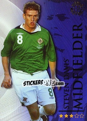 Sticker Davis Steven - World Football Online 2009-2010. Series 1 - Futera