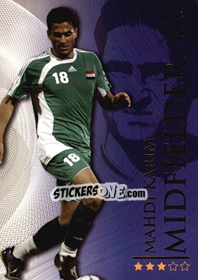 Sticker Karim Mahdi - World Football Online 2009-2010. Series 1 - Futera