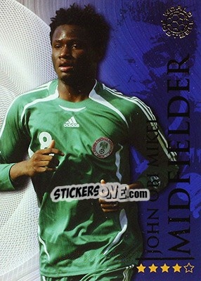 Sticker Mikel John Obi - World Football Online 2009-2010. Series 1 - Futera