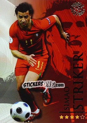 Sticker Simao - World Football Online 2009-2010. Series 1 n. 341 - Futera