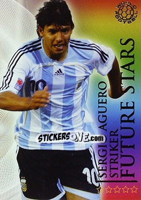 Sticker Aguero Sergio - World Football Online 2009-2010. Series 1 - Futera