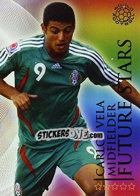 Sticker Vela Carlos - World Football Online 2009-2010. Series 1 n. 394 - Futera