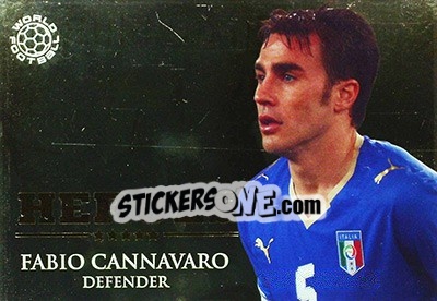 Sticker Cannavaro Fabio - World Football Online 2009-2010. Series 1 n. HER06 - Futera