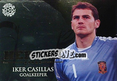 Sticker Casillas Iker - World Football Online 2009-2010. Series 1 n. HER08 - Futera