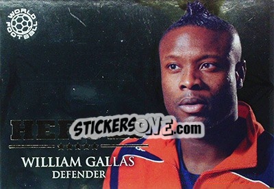 Sticker Gallas William - World Football Online 2009-2010. Series 1 n. HER18 - Futera