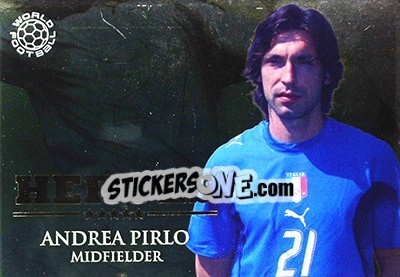 Sticker Pirlo Andrea - World Football Online 2009-2010. Series 1 n. HER33 - Futera