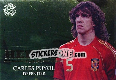 Sticker Puyol Carles - World Football Online 2009-2010. Series 1 n. HER34 - Futera