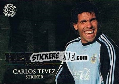 Sticker Tevez Carlos - World Football Online 2009-2010. Series 1 n. HER42 - Futera