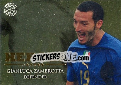Sticker Zambrotta Gianluca - World Football Online 2009-2010. Series 1 n. HER49 - Futera