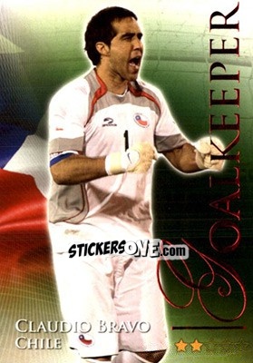 Sticker Bravo Claudio - World Football Online 2010-2011. Series 2 - Futera