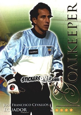 Sticker Cevallos José Francisco - World Football Online 2010-2011. Series 2 - Futera