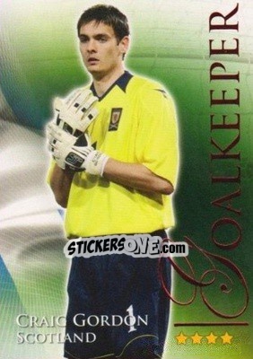 Sticker Gordon Craig - World Football Online 2010-2011. Series 2 - Futera