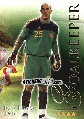 Sticker Reina Pepe - World Football Online 2010-2011. Series 2 - Futera