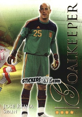 Cromo Reina Pepe - World Football Online 2010-2011. Series 2 - Futera