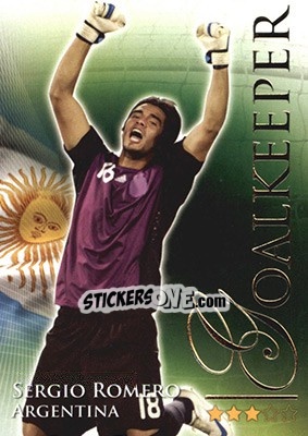 Figurina Romero Sergio - World Football Online 2010-2011. Series 2 - Futera