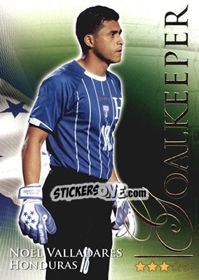 Sticker Valladares Noel - World Football Online 2010-2011. Series 2 - Futera