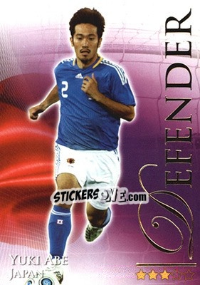 Sticker Abe Yuki - World Football Online 2010-2011. Series 2 - Futera