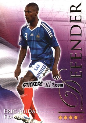 Sticker Abidal Eric - World Football Online 2010-2011. Series 2 - Futera