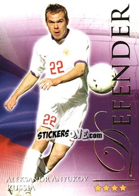 Sticker Anyukov Aleksandr - World Football Online 2010-2011. Series 2 - Futera