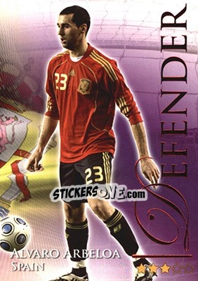 Cromo Arbeloa Alvaro - World Football Online 2010-2011. Series 2 - Futera