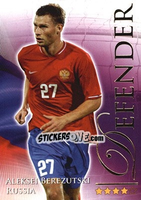 Sticker Berezutski Aleksei - World Football Online 2010-2011. Series 2 - Futera