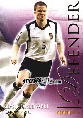 Sticker Caldwell Gary - World Football Online 2010-2011. Series 2 - Futera
