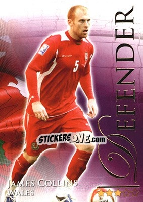 Sticker Collins James - World Football Online 2010-2011. Series 2 - Futera