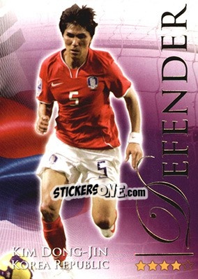 Sticker Dong Jin Kim - World Football Online 2010-2011. Series 2 - Futera