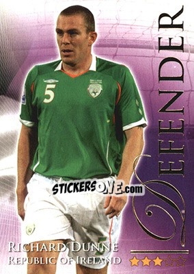 Sticker Dunne Richard - World Football Online 2010-2011. Series 2 - Futera