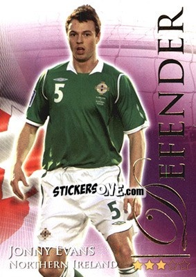 Sticker Evans Jonny - World Football Online 2010-2011. Series 2 - Futera