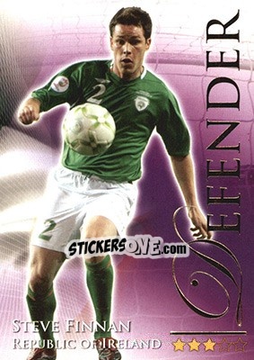 Sticker Finnan Steve - World Football Online 2010-2011. Series 2 - Futera