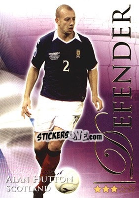 Sticker Hutton Alan - World Football Online 2010-2011. Series 2 - Futera