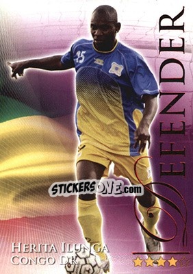 Sticker Ilunga Hérita - World Football Online 2010-2011. Series 2 - Futera
